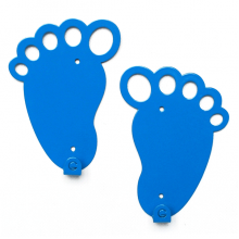 Вешалки Glozis Вешалка настенная Glozis Feet Blue