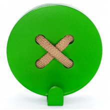 Вешалки Glozis Вешалка настенная Glozis Button Green