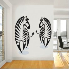 Виниловая наклейка Zebra