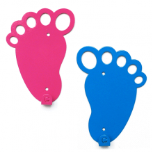 Вешалки Glozis Вешалка настенная Glozis Feet Blue and Pink