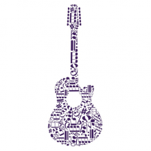 Наклейки интерьерные Glozis Виниловая Наклейка Glozis Guitar