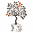 Наклейки интерьерные Glozis Виниловая Наклейка Glozis Coffee Tree