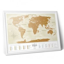 Скретч-карта мира Gold New УКР