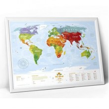 Карта мира Travel Map «Kids» с набором карточек