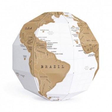 Скретч глобус 3D World Map Scratch Globe Luckies