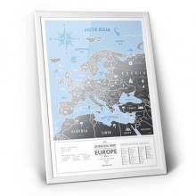 Скретч-карта Европы Silver