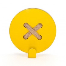 Вешалки Glozis Вешалка настенная Glozis Button Yellow