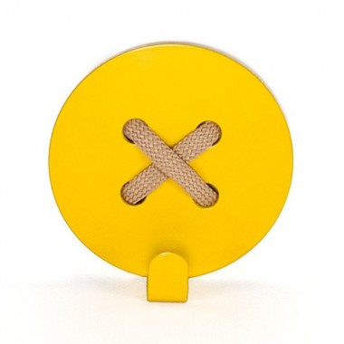 Вешалки Glozis Вешалка настенная Glozis Button Yellow